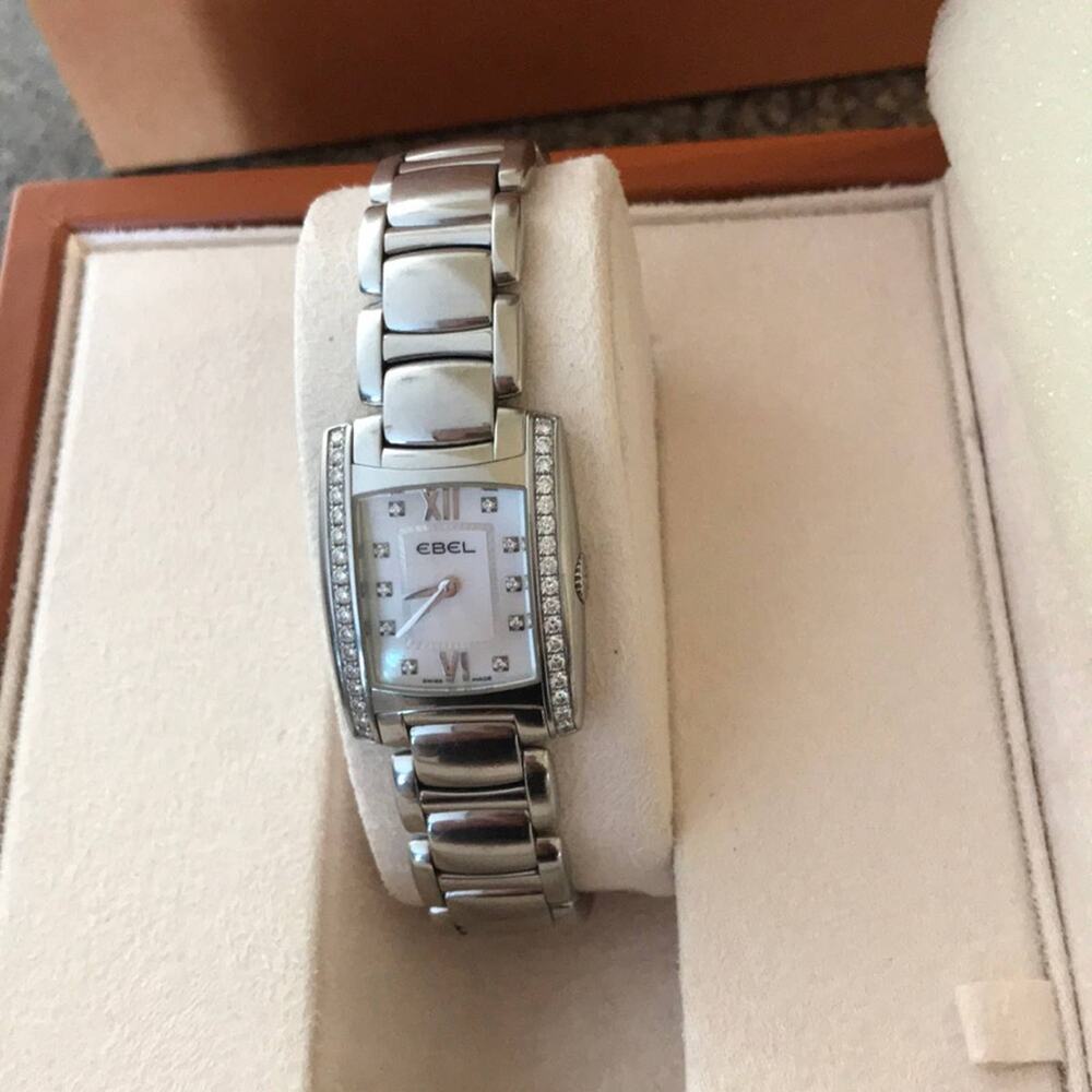 Ebel Brasilia Watch with 34 Diamonds Mother of Pearl Dial with Box & Certificate